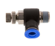 Flow Control Silencer Meter-Out Elbow 6 mm - R1/8'' Brass/PBT