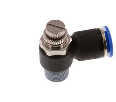 Flow Control Silencer Meter-Out Elbow 12 mm - R3/8'' Brass/PA 66