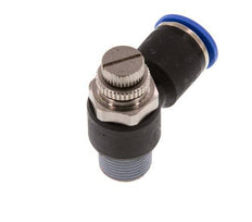 Flow Control Silencer Meter-Out Elbow 12 mm - R3/8'' Brass/PA 66