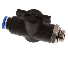 2-Way Straight Ball Valve 10 mm - G3/8'' Plastic/Brass