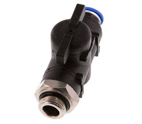 2-Way Straight Ball Valve 10 mm - G3/8'' Plastic/Brass