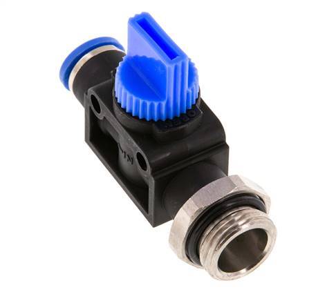 3/2-Way Shut-Off Hand Valve 8 mm - G3/8'' Plastic/Brass Tube-side venting