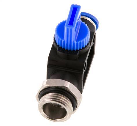 3/2-Way Shut-Off Hand Valve 8 mm - G3/8'' Plastic/Brass Tube-side venting