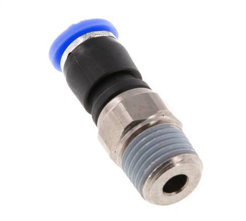 6mm & R1/4'' Swivel Joint Push-In-Male Threads Nickel-Plated Brass/PBT NBR Rotatable