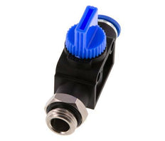 3/2-Way Shut-Off Hand Valve 8 mm - G1/4'' Plastic/Brass Tube-side venting