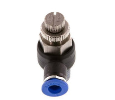 Flow Control Silencer Meter-Out Elbow 6 mm - R1/4'' Brass/PA 66