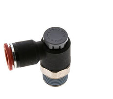 Flow Control Valve Meter-In Elbow 12 mm - R1/2'' Brass/PA 66 Locknut