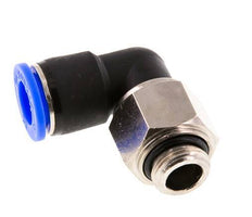 12mm & G3/8'' Elbow Swivel Joint Push-In-Male Threads Nickel-Plated Brass/PBT NBR Rotatable
