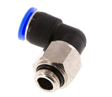 12mm & G3/8'' Elbow Swivel Joint Push-In-Male Threads Nickel-Plated Brass/PBT NBR Rotatable