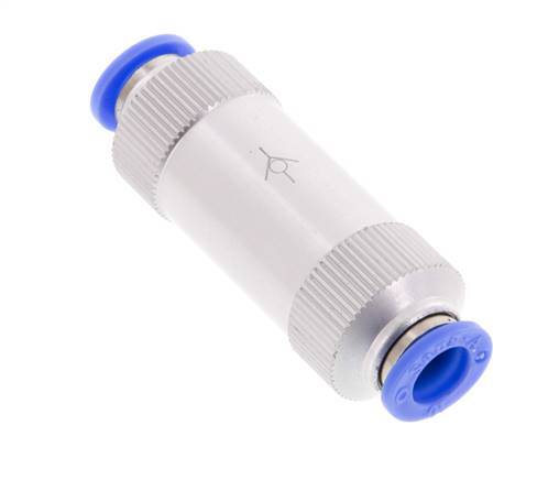 Push-In Check Valve 10mm Aluminum 0.2-10bar (3-145psi)
