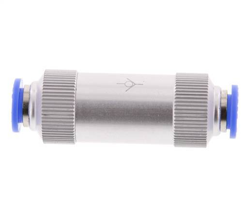 Push-In Check Valve 10mm Aluminum 0.2-10bar (3-145psi)