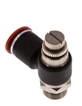 Flow Control Silencer Meter-In Elbow 12 mm - G3/8'' Brass/PA 66