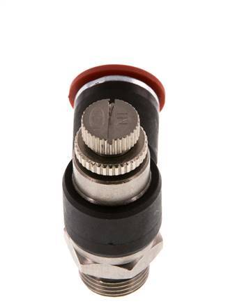 Flow Control Silencer Meter-In Elbow 12 mm - G3/8'' Brass/PA 66