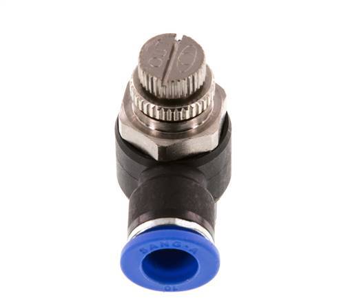 Flow Control Silencer Meter-Out Elbow 10 mm - R3/8'' Brass/PA 66