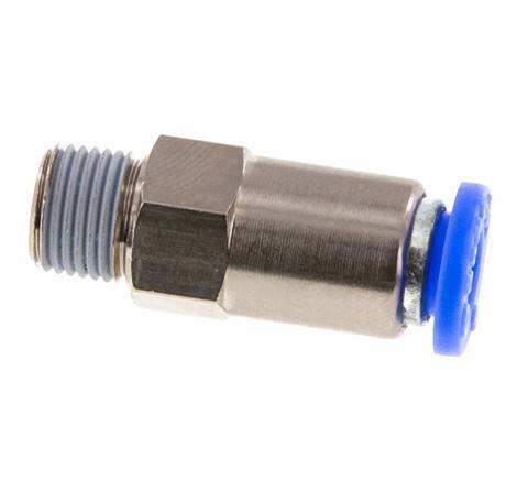 Push-In Check Valve 6mm & R1/8'' Male Brass/PBT 0.2-10bar (3-145psi) Thread-Hose