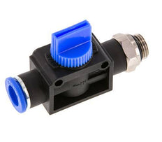 3/2-Way Shut-Off Hand Valve 10 mm - G1/4'' Plastic/Brass Tube-side venting