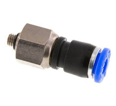 6mm & M5 Swivel Joint Push-In-Male Threads Nickel-Plated Brass/PBT NBR Rotatable