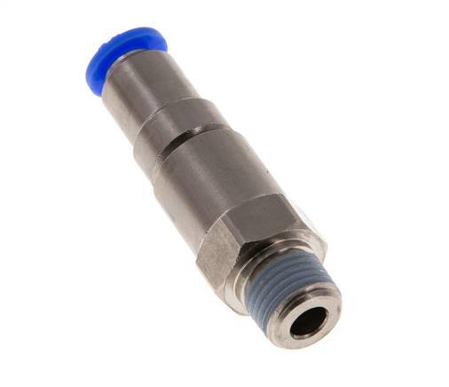 6mm & R1/4'' Quick Swivel Joint Push-In-Male Threads Nickel-Plated Brass/PBT NBR Rotatable