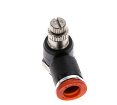 Flow Control Silencer Meter-In Elbow 8 mm - G1/8'' Brass/PA 66