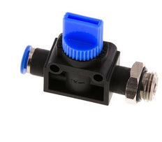 3/2-Way Shut-Off Hand Valve 6 mm - G1/4'' Plastic/Brass Thread-side venting