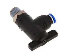 2-Way Elbow Ball Valve 6 mm - R1/4'' Plastic/Brass