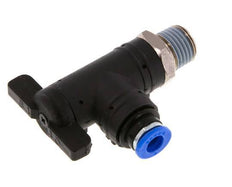 2-Way Elbow Ball Valve 6 mm - R1/4'' Plastic/Brass