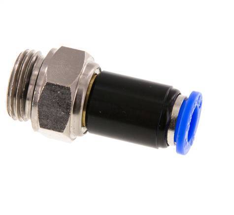 10mm & G1/2'' Swivel Joint Push-In-Male Threads Nickel-Plated Brass/PBT NBR Rotatable