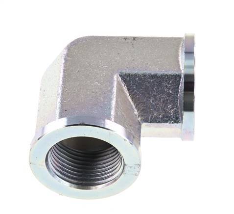 90deg Angled Fitting G1'' Female High Pressure Steel 160bar (2248.0psi) Hydraulic