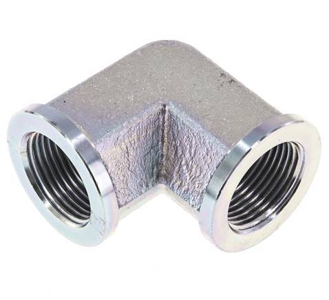 90deg Angled Fitting G1'' Female High Pressure Steel 160bar (2248.0psi) Hydraulic