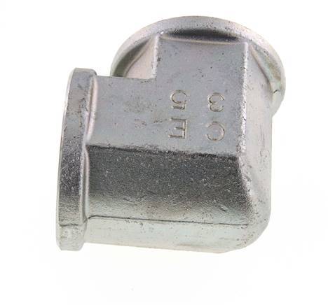 90deg Angled Fitting G1 1/2'' Female High Pressure Steel 160bar (2248.0psi) Hydraulic