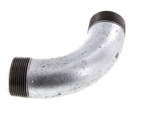 90deg Angled Pipe R1 1/2'' Cast Iron 25bar (351.25psi)