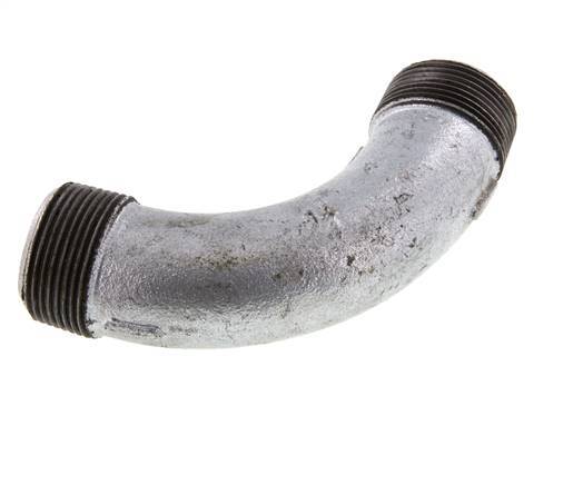 90deg Angled Pipe R1 1/4'' Cast Iron 25bar (351.25psi)