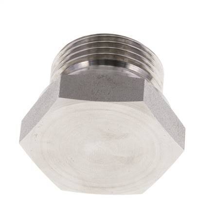 Plug G1'' Stainless steel with External Hex 60° cone 150bar (2107.5psi) Hydraulic