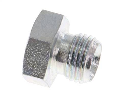 Plug G1/4'' Steel with External Hex 60° cone 575bar (8078.75psi) Hydraulic [5 Pieces]