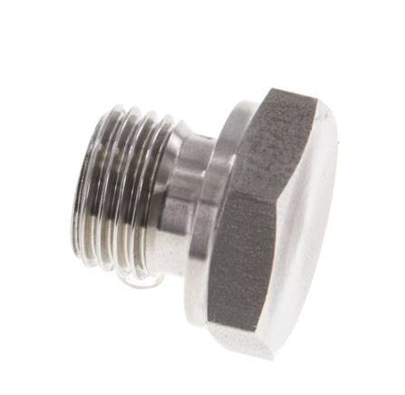 Plug G1/4'' Stainless steel with External Hex 60° cone 575bar (8078.75psi) Hydraulic