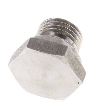 Plug G1/4'' Stainless steel with External Hex 60° cone 575bar (8078.75psi) Hydraulic
