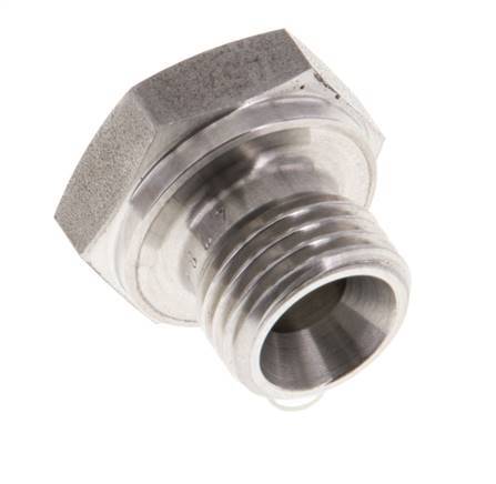 Plug G1/4'' Stainless steel with External Hex 60° cone 575bar (8078.75psi) Hydraulic