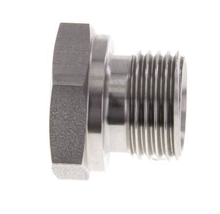 Plug G1/2'' Stainless steel with External Hex 60° cone 300bar (4215.0psi) Hydraulic