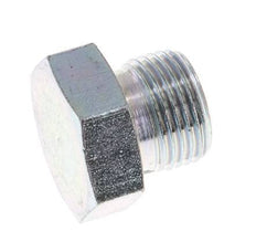 Plug G3/8'' Steel with External Hex 60° cone 425bar (5971.25psi) Hydraulic [5 Pieces]