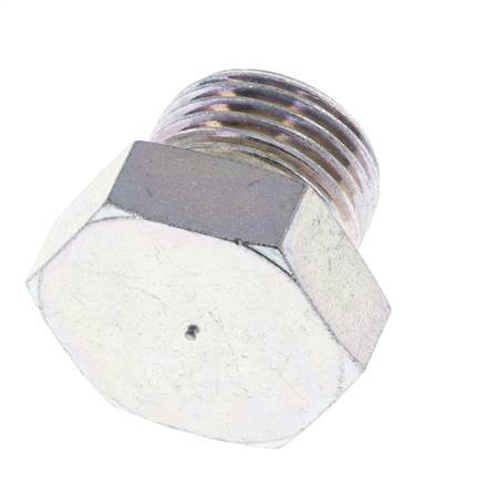 Plug G1/2'' Steel with External Hex 60° cone 300bar (4215.0psi) Hydraulic [2 Pieces]
