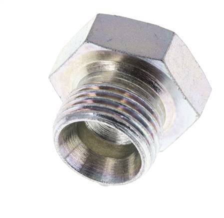 Plug G1/2'' Steel with External Hex 60° cone 300bar (4215.0psi) Hydraulic [2 Pieces]