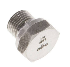 Plug G1/8'' Stainless steel with External Hex 60° cone 575bar (8078.75psi) Hydraulic