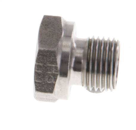 Plug G1/8'' Stainless steel with External Hex 60° cone 575bar (8078.75psi) Hydraulic