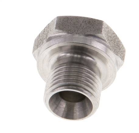 Plug G1/8'' Stainless steel with External Hex 60° cone 575bar (8078.75psi) Hydraulic