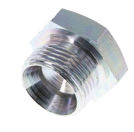 Plug G1'' Steel with External Hex 60° cone 150bar (2107.5psi) Hydraulic