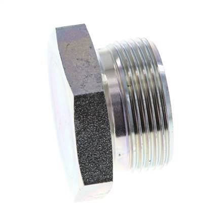Plug G1 1/4'' Steel with External Hex 60° cone 150bar (2107.5psi) Hydraulic