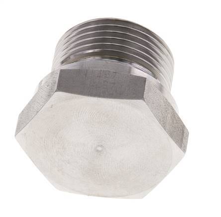 Plug G3/4'' Stainless steel with External Hex 60° cone 175bar (2458.75psi) Hydraulic