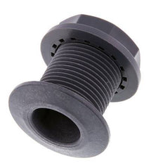 Screw Connection for Drain Cocks G1'' DN24 Bulkhead Polypropylene (pp) EPDM 10bar (140.5psi) FDA