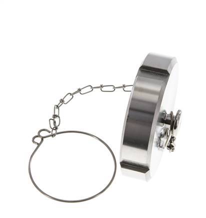Cap Nut Rd78 X 1/6'' DN 50 Stainless Steel 1.4301 NBR DIN 11851 FDA 21 with Chain
