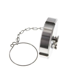 Cap Nut Rd78 X 1/6'' DN 50 Stainless Steel 1.4301 NBR DIN 11851 FDA 21 with Chain